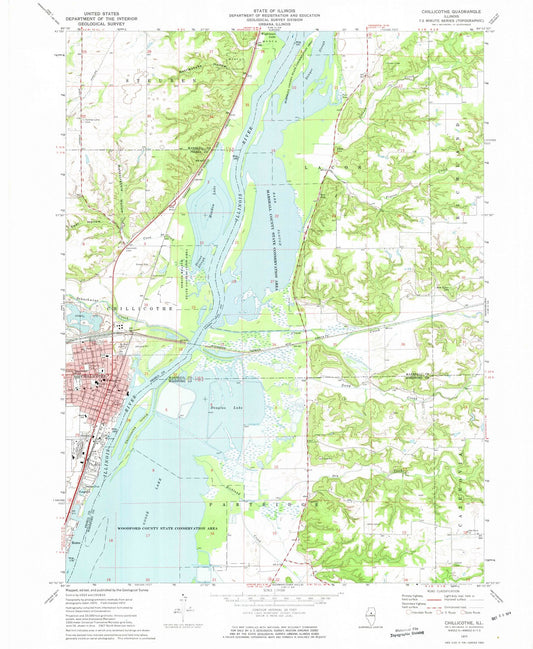 1972 Chillicothe, IL - Illinois - USGS Topographic Map