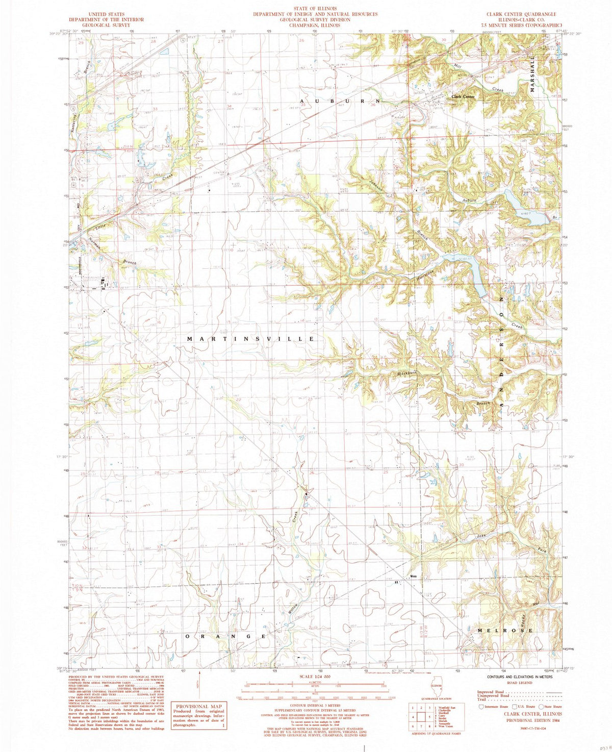 1984 Clark Center, IL - Illinois - USGS Topographic Map