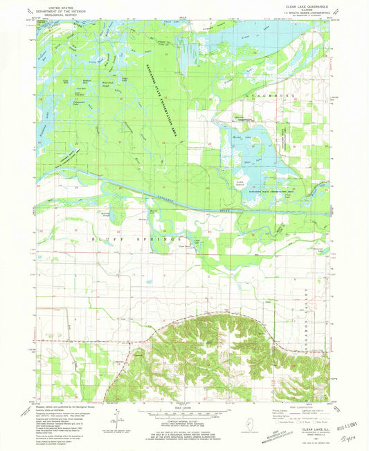 1981 Clear Lake, IL - Illinois - USGS Topographic Map