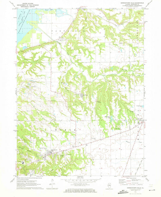 1971 Germantown Hills, IL - Illinois - USGS Topographic Map