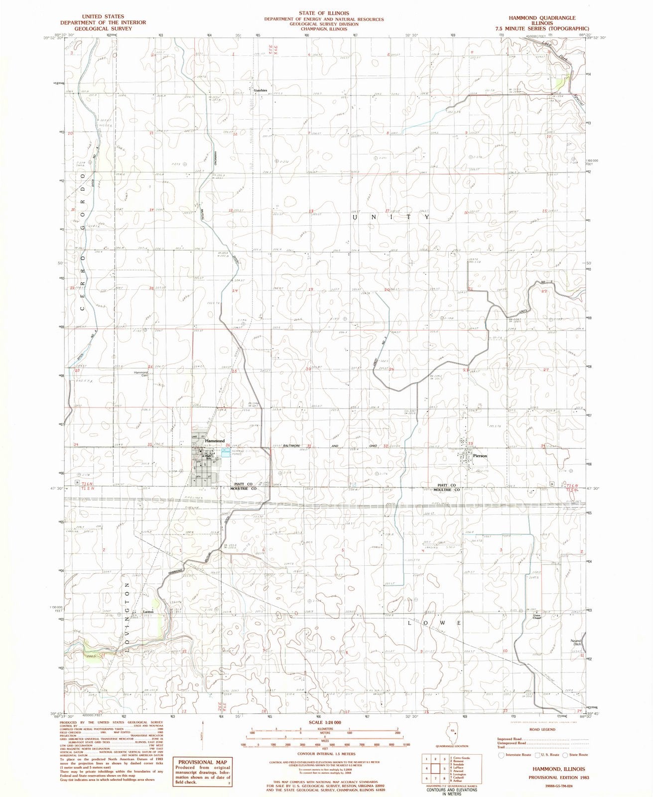 1983 Hammond, IL - Illinois - USGS Topographic Map