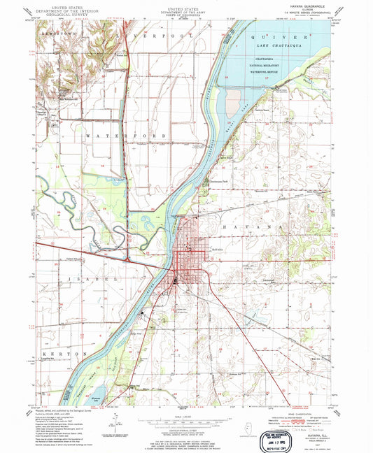 1947 Havana, IL - Illinois - USGS Topographic Map