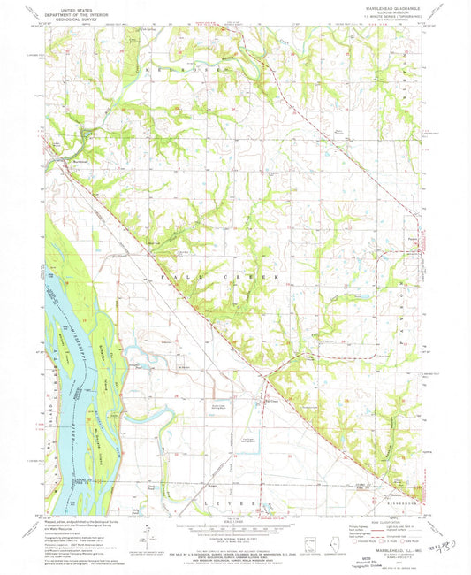 1971 Marblehead, IL - Illinois - USGS Topographic Map