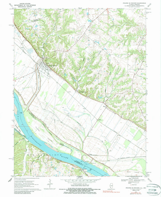 1970 Prairieu Rocher, IL - Illinois - USGS Topographic Map