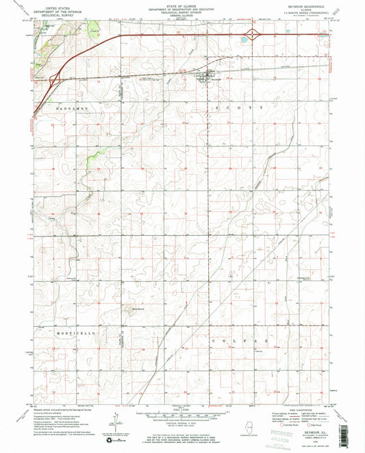 1970 Seymour, IL - Illinois - USGS Topographic Map