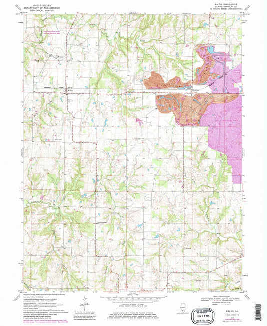 1970 Walsh, IL - Illinois - USGS Topographic Map