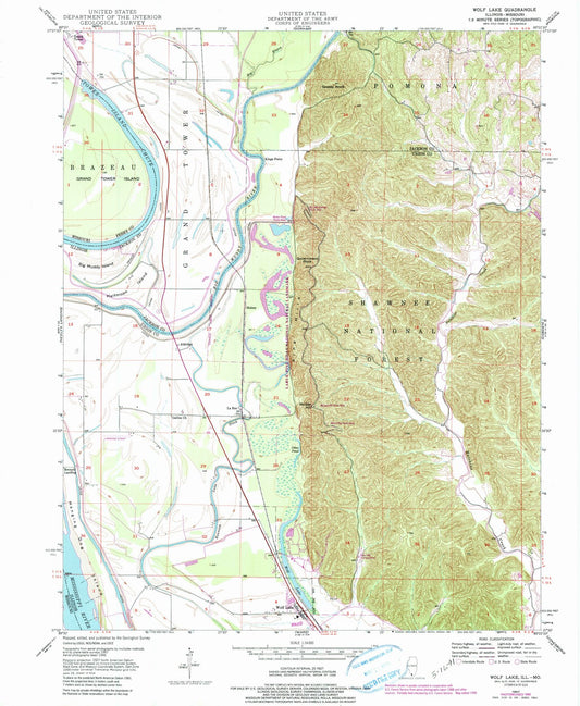 1947 Wolf Lake, IL - Illinois - USGS Topographic Map