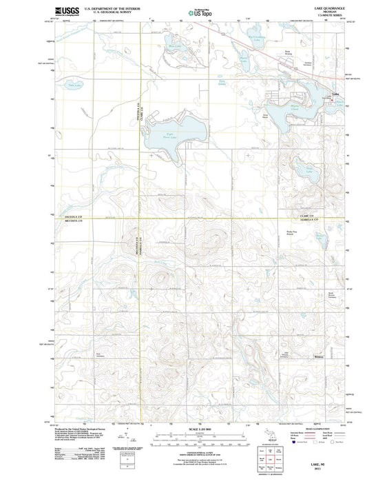2011 Lake, MI - Michigan - USGS Topographic Map v2