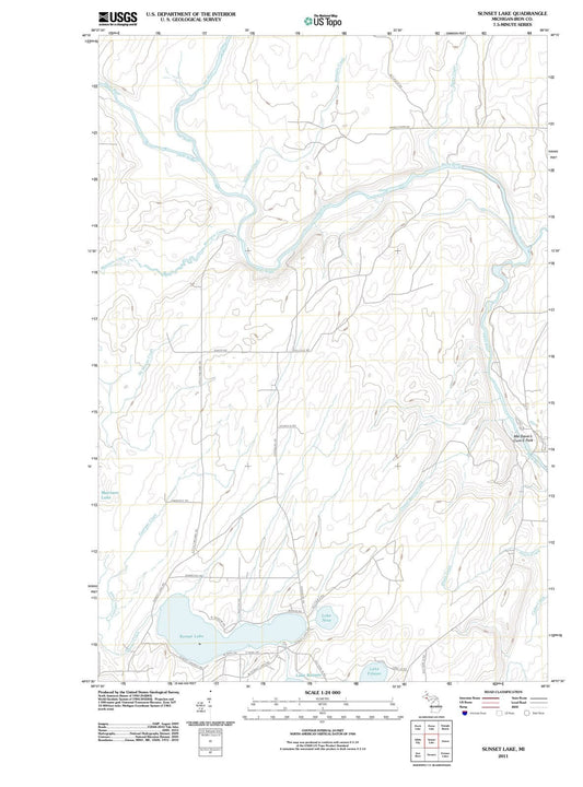 2011 Sunset Lake, MI - Michigan - USGS Topographic Map