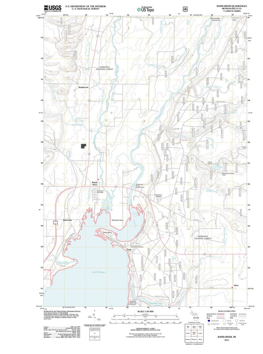 2011 Rapid River, MI - Michigan - USGS Topographic Map