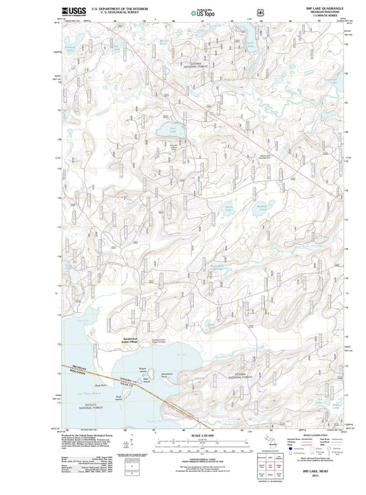 2011 Imp Lake, MI - Michigan - USGS Topographic Map