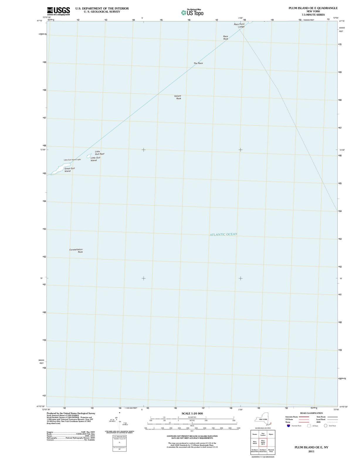 2011 Plum Island OE E, NY - New York - USGS Topographic Map