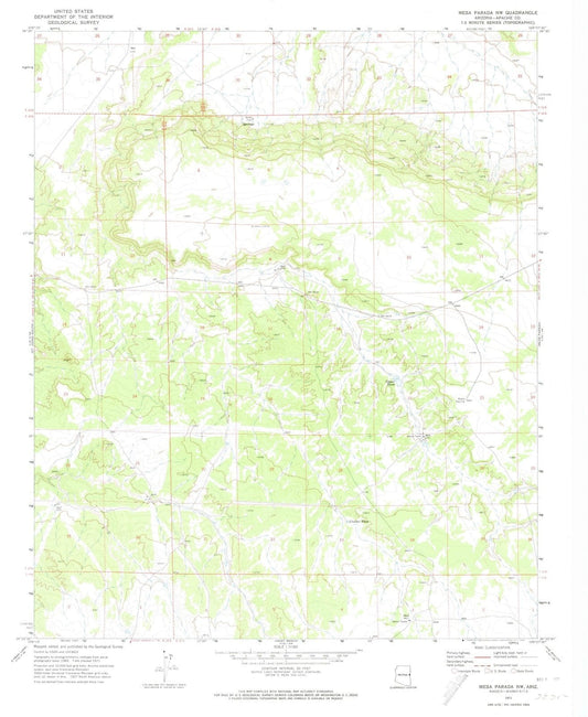 1971 Mesa Parada, AZ - Arizona - USGS Topographic Map