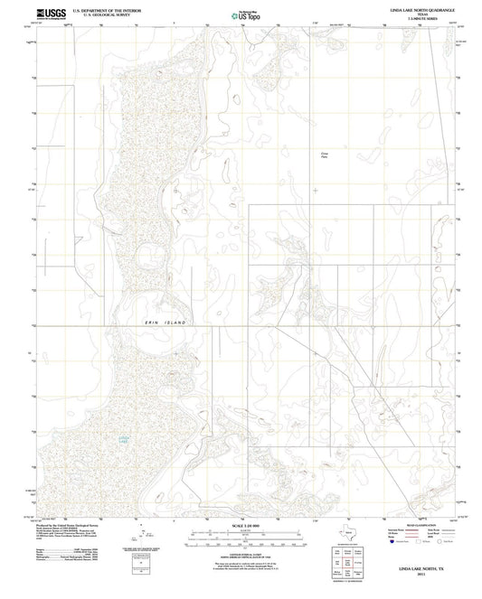 2011 Linda Lake North, TX - Texas - USGS Topographic Map
