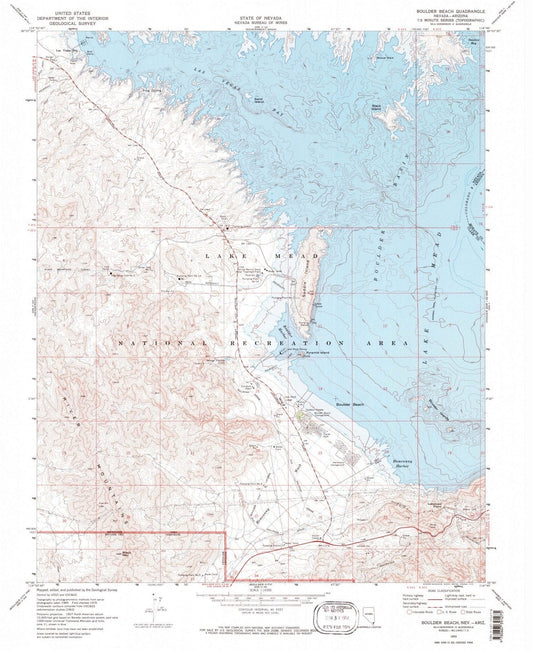 1970 Boulder, NV - Nevada - USGS Topographic Map