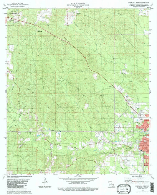 1982 Bogalusa, LA - Louisiana - USGS Topographic Map v2