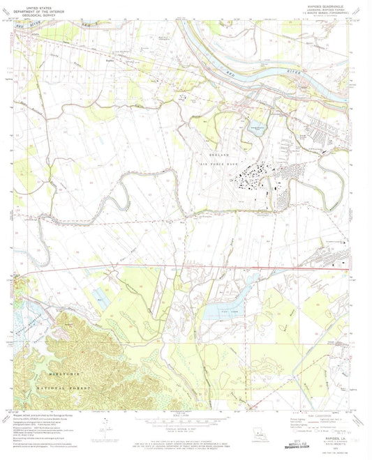 1972 Rapides, LA - Louisiana - USGS Topographic Map