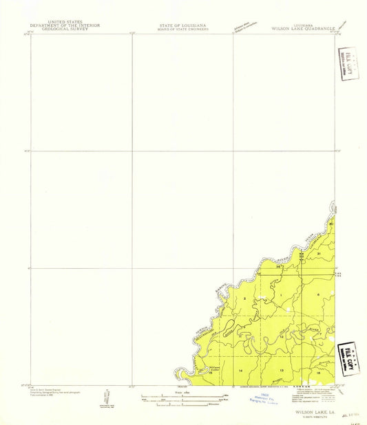 1935 Wilson Lake, TX - Texas - USGS Topographic Map