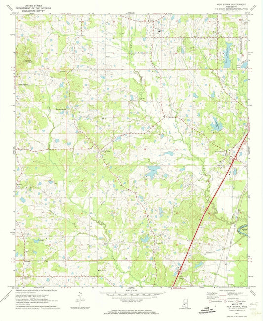 1971 Byram, MS - Mississippi - USGS Topographic Map
