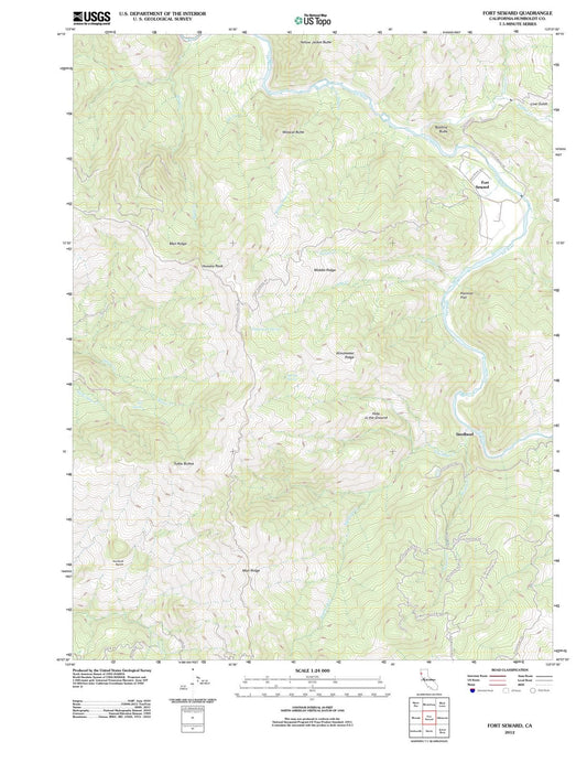 2012 Fortward, CA - California - USGS Topographic Map