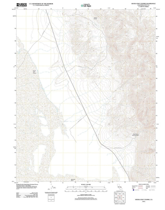 2012 Devils Golf Course, CA - California - USGS Topographic Map