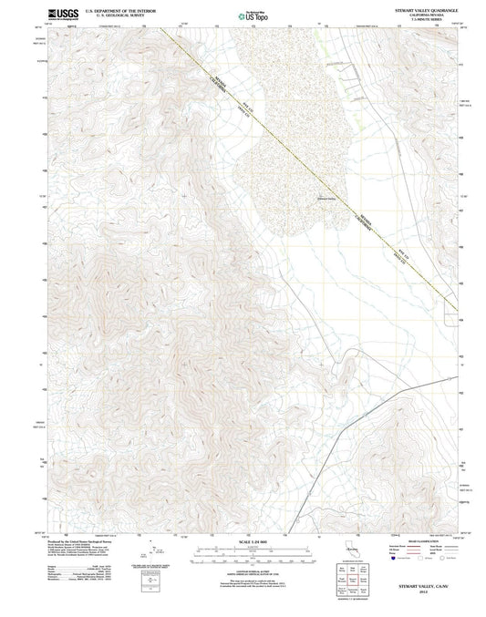 2012 Stewart Valley, CA - California - USGS Topographic Map