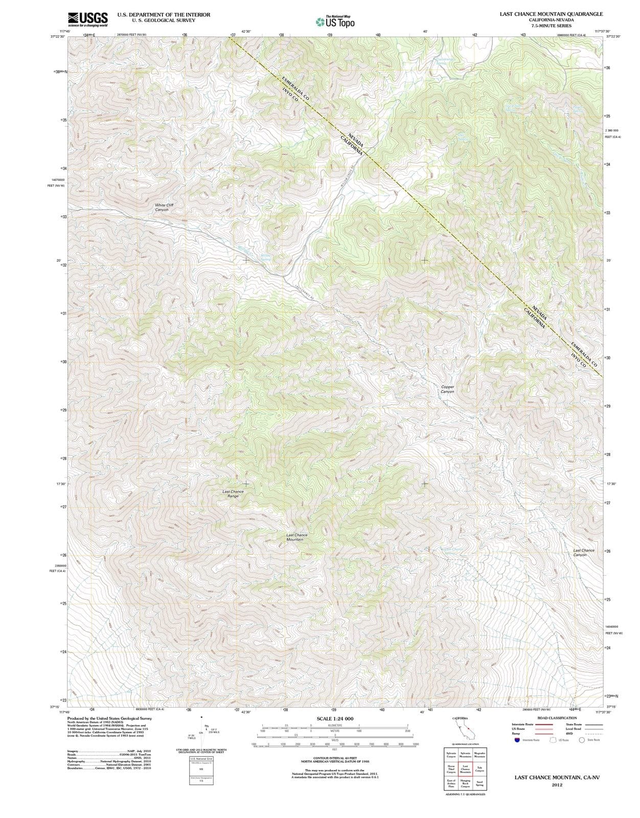 2012 Mountain, CA - California - USGS Topographic Map