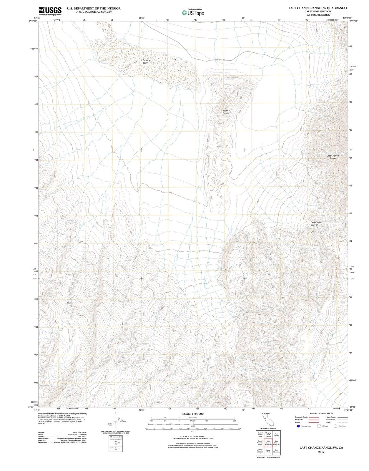 2012 Range, CA - California - USGS Topographic Map v2