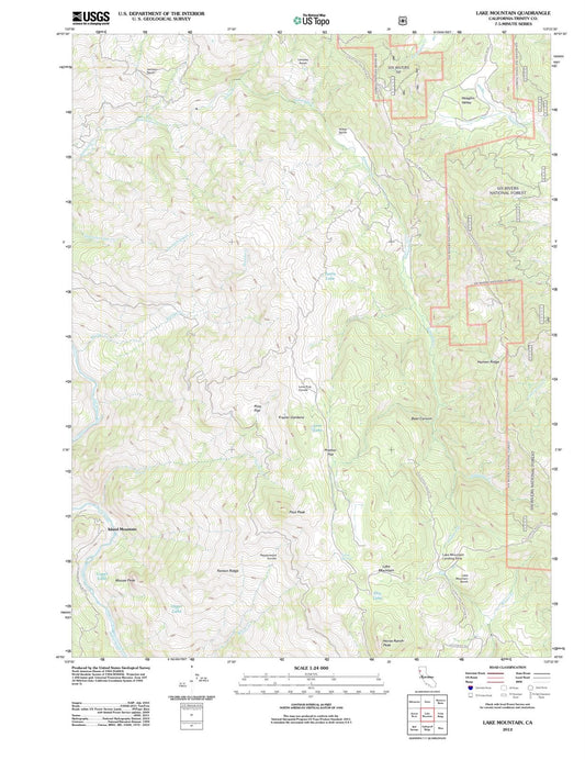 2012 Lake Mountain, CA - California - USGS Topographic Map