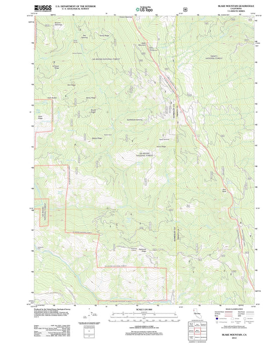 2012 Blake Mountain, CA - California - USGS Topographic Map