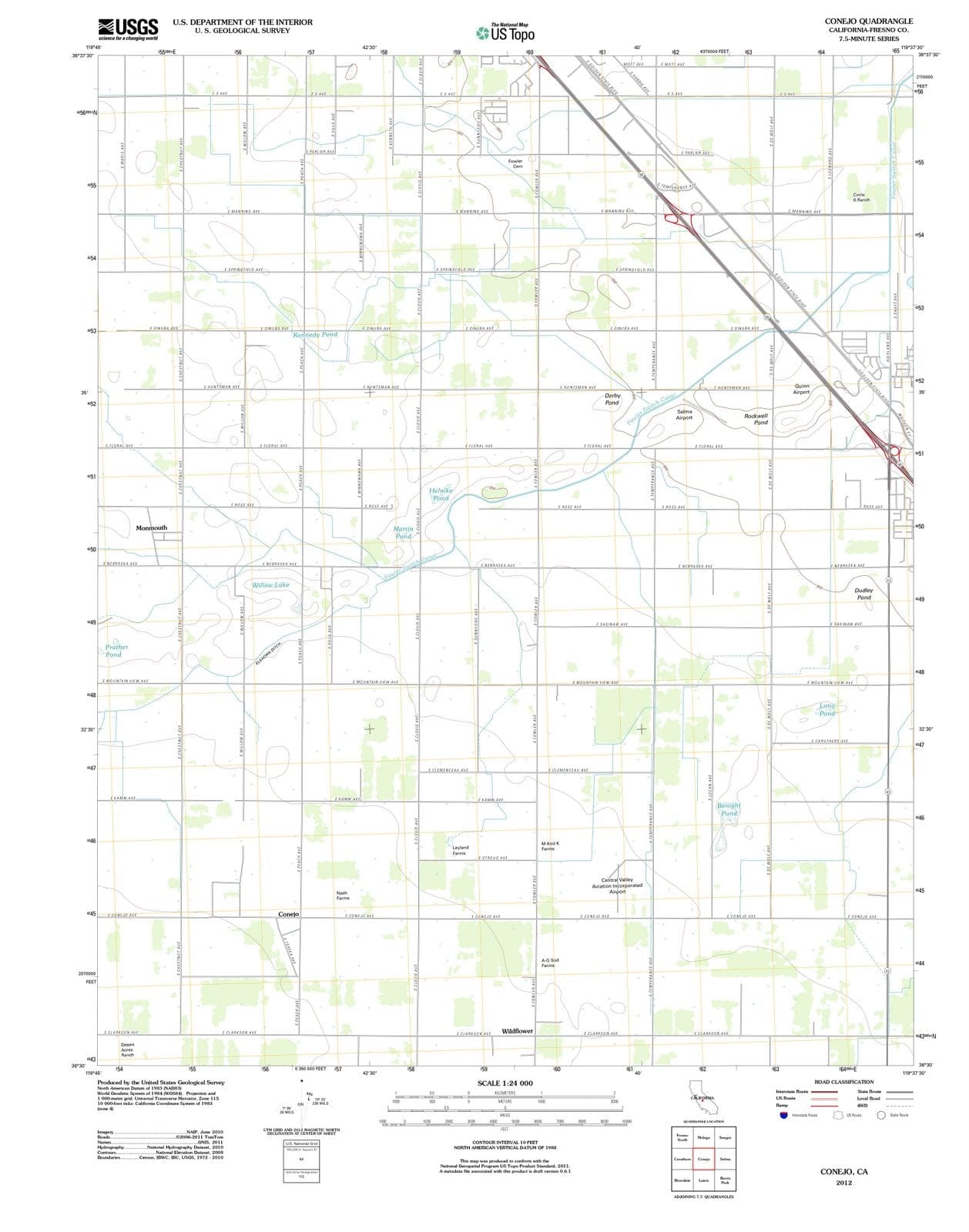 2012 Conejo, CA - California - USGS Topographic Map