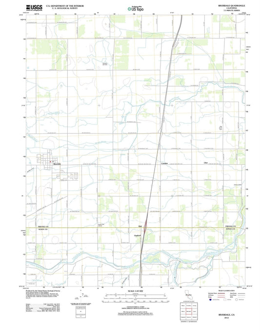 2012 Riverdale, CA - California - USGS Topographic Map