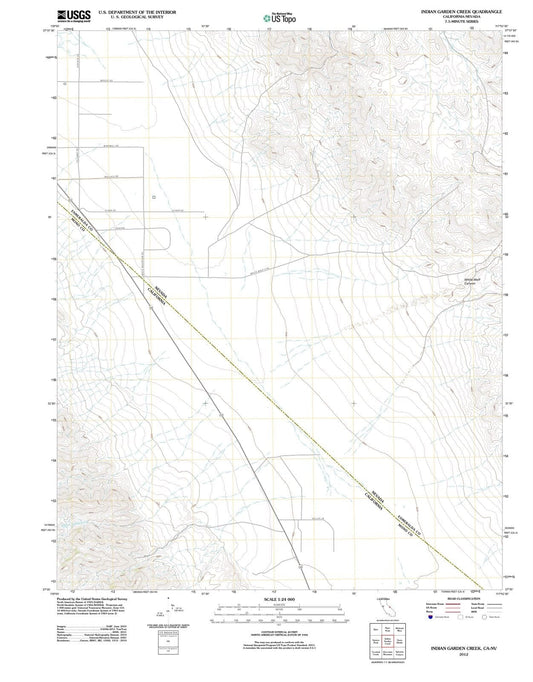 2012 Indian Garden Creek, CA - California - USGS Topographic Map