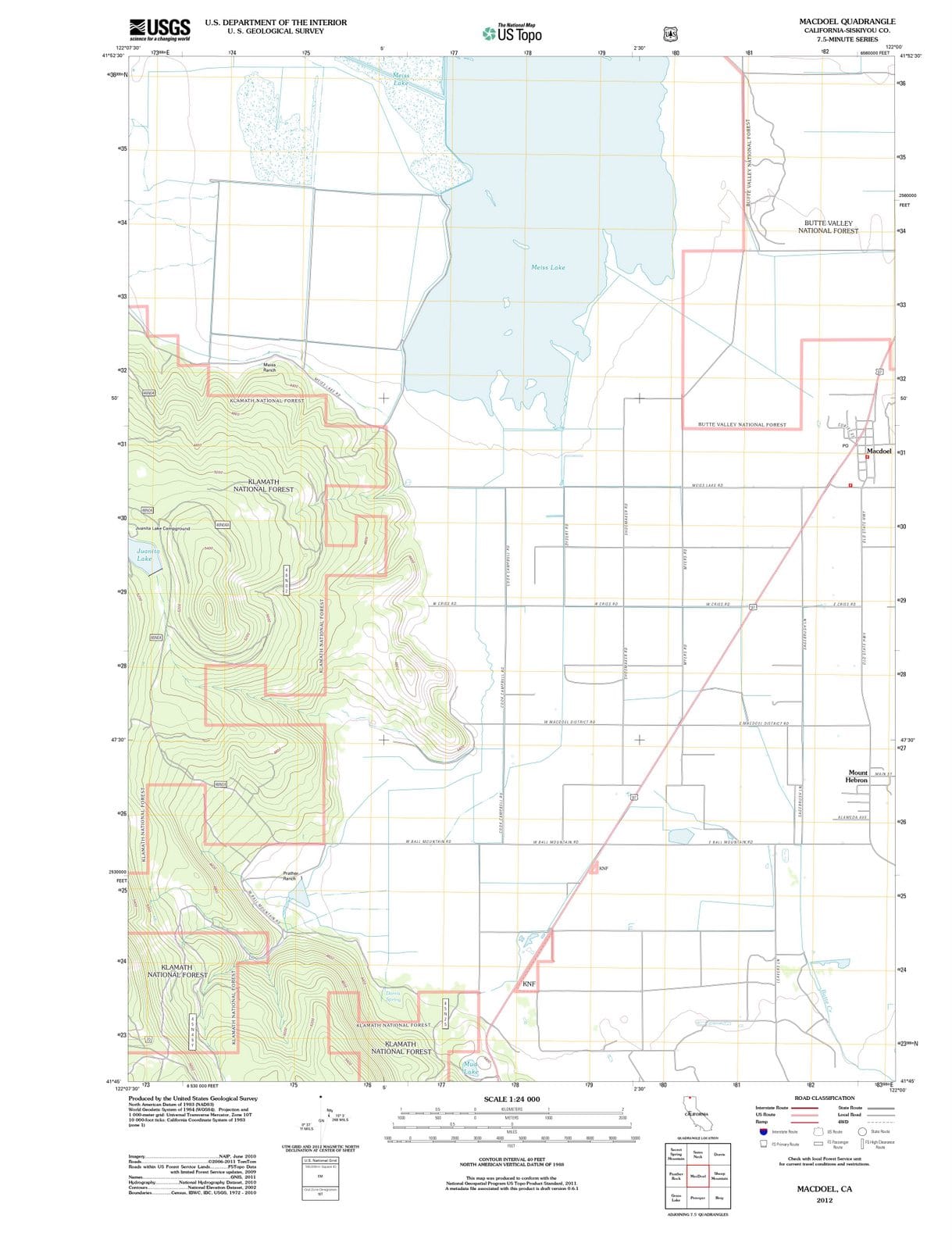 2012 MacDoel, CA - California - USGS Topographic Map