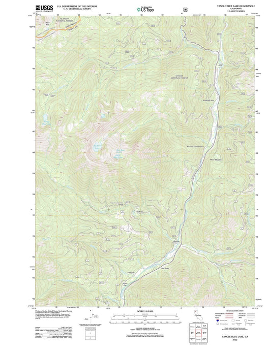 2012 Tangle Blue Lake, CA - California - USGS Topographic Map