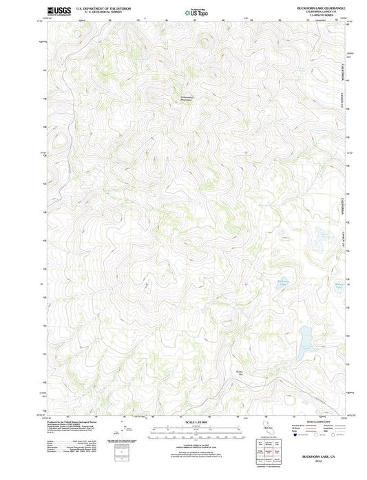 2012 Buckhorn Lake, CA - California - USGS Topographic Map