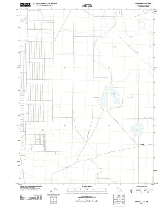 2012 Calneva Lake, CA - California - USGS Topographic Map
