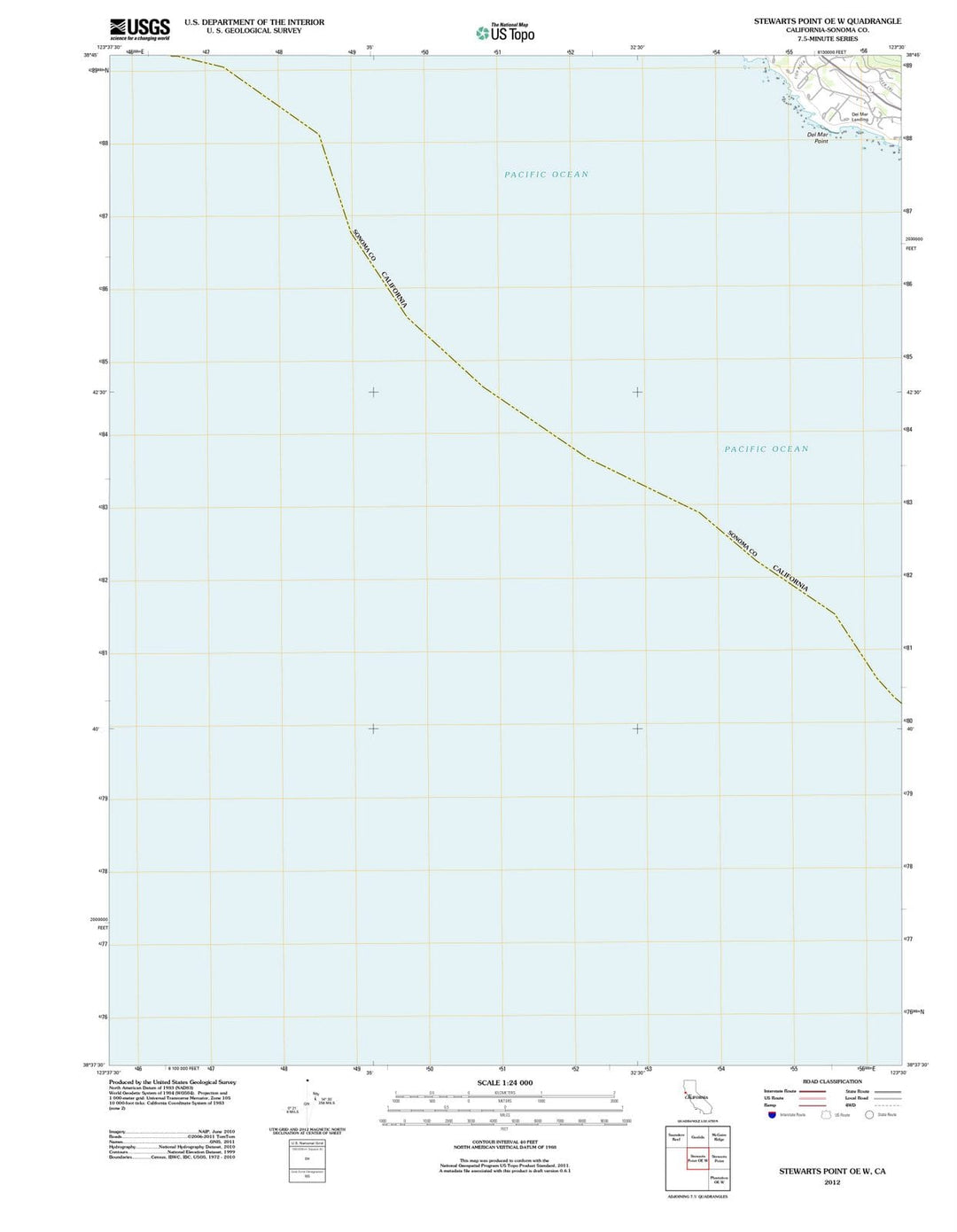 2012 Stewarts Point, CA - California - USGS Topographic Map v2