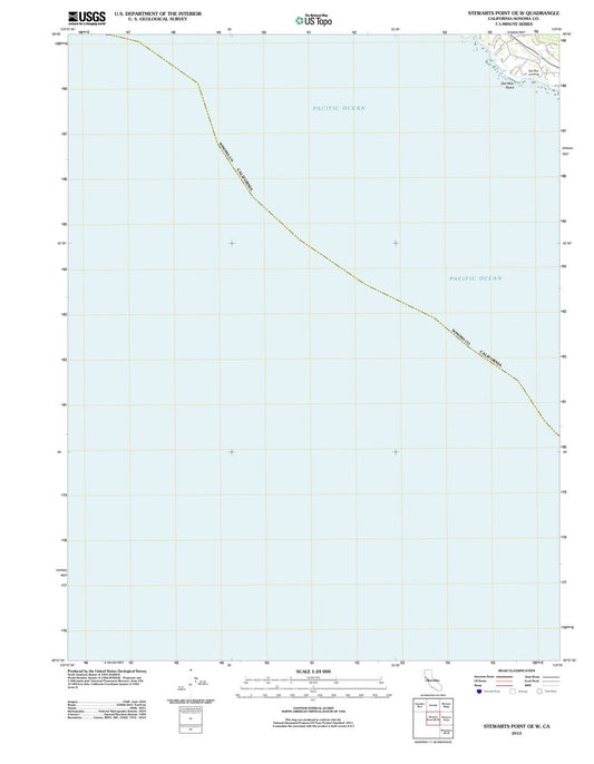 2012 Stewarts Point, CA - California - USGS Topographic Map v2