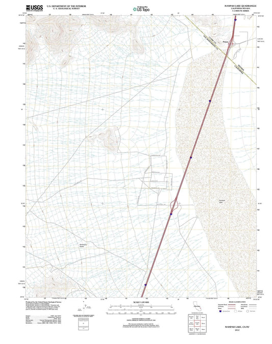 2012 Ivanpah Lake, CA - California - USGS Topographic Map