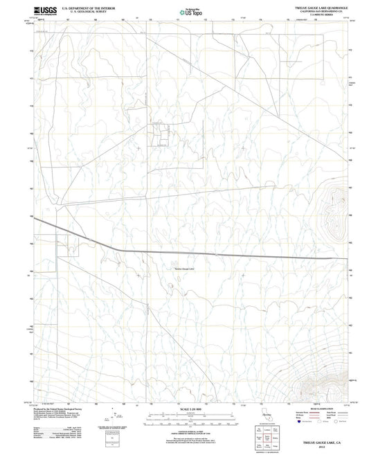 2012 Twelve Gauge Lake, CA - California - USGS Topographic Map