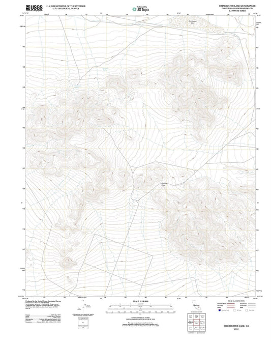 2012 Drinkwater Lake, CA - California - USGS Topographic Map