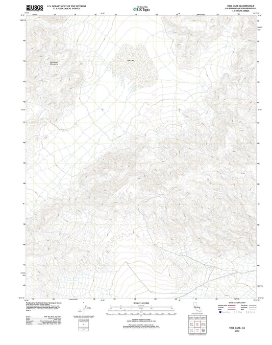 2012 Owl Lake, CA - California - USGS Topographic Map