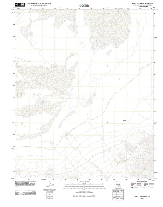 2012 Soda Lake South, CA - California - USGS Topographic Map
