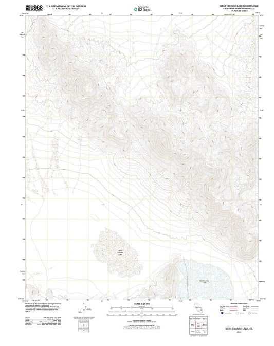 2012 West Cronise Lake, CA - California - USGS Topographic Map