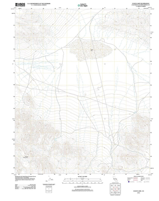 2012 Leach Lake, CA - California - USGS Topographic Map