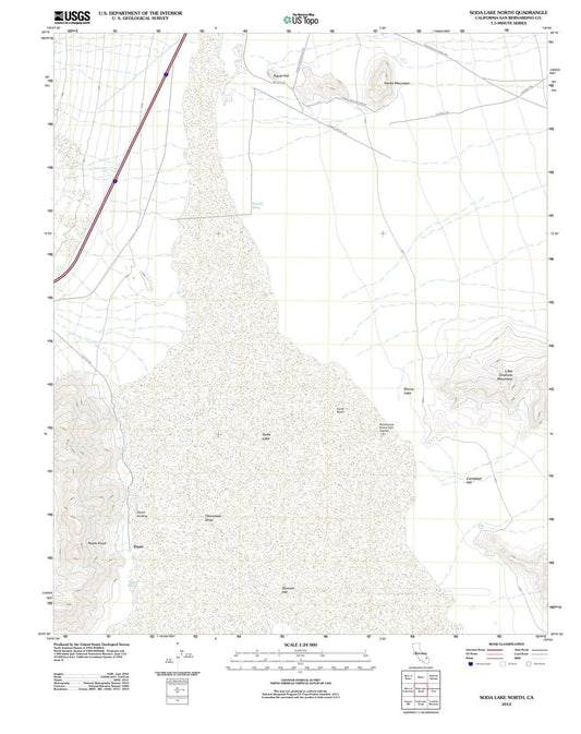 2012 Soda Lake North, CA - California - USGS Topographic Map
