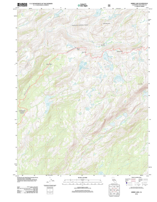 2012 Kibbie Lake, CA - California - USGS Topographic Map