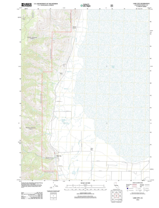 2012 Lake City, CA - California - USGS Topographic Map