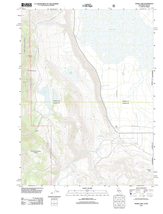 2012 Snake Lake, CA - California - USGS Topographic Map